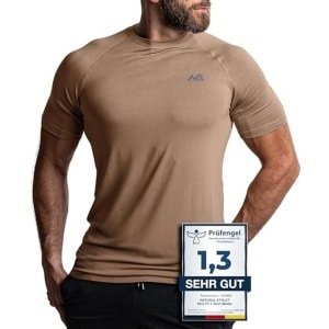 Slim-Fit Fitness T-shirt voor heren - Sneldrogend Sportshirt voor Krachttraining en Workout