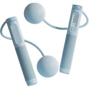 Slim Springtouw - Fitness Touw - Cardio Training - Digitale Springteller - Verstelbaar - Blauw