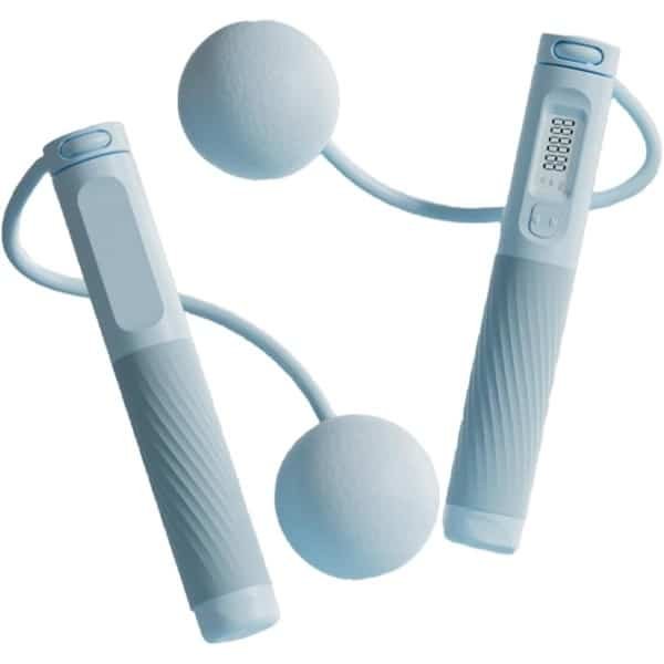 Slim Springtouw - Fitness Touw - Cardio Training - Digitale Springteller - Verstelbaar - Blauw