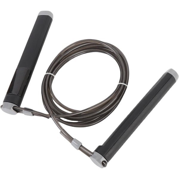 Slim Springtouw - Fitness Touw - Cardio Training - Realtime Data Tracking - 270 gram - Zwart