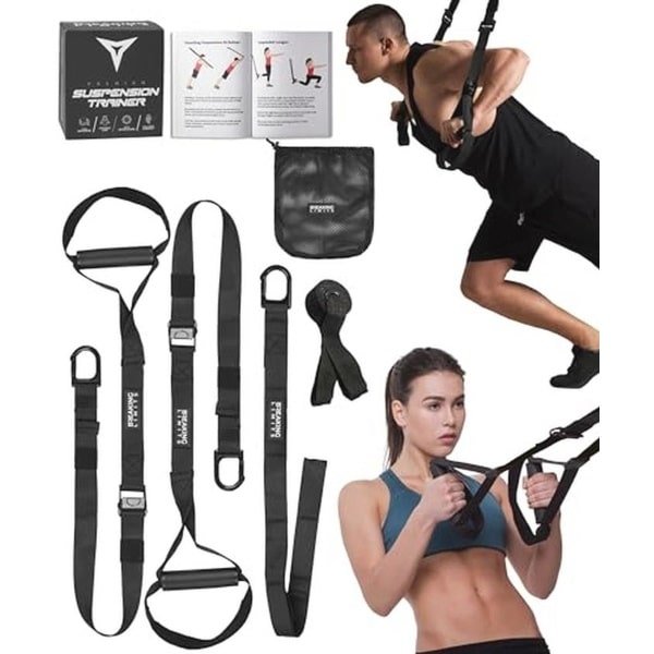 Slingtrainer voor Thuis - Krachttraining Apparaten voor Full-Body Training - Suspensietrainer voor Thuisgebruik