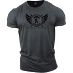 Spartan Gesmeed T-shirt voor Heren - Gym Kleding voor Bodybuilding en Krachttraining