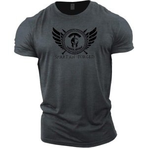 Spartan Gesmeed T-shirt voor Heren - Gym Kleding voor Bodybuilding en Krachttraining