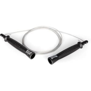 Speed Springtouw - Conditie Touw - Cardio Training - Stalen Kern - 280 cm - Zwart Transparant