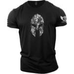 Spierwekkend T-shirt met Griekse Helm Design voor Krachttraining