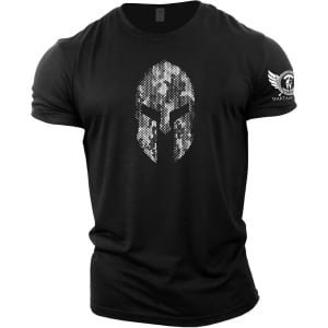 Spierwekkend T-shirt met Griekse Helm Design voor Krachttraining