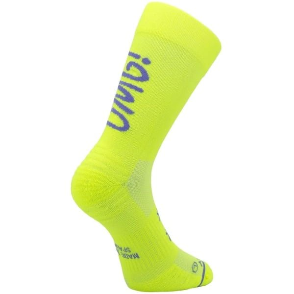 Sporcks Oh My God Sport compressiesokken Geel EU 41-43- hardloopsokken - crossfit- sportsokken