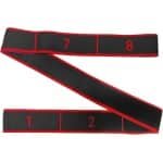 Sport Band - 8 Weerstandslevels - Rekbaar en Duurzaam - Voor Mannen en Vrouwen - Elastische Krachttraining - Fitness - Yoga - Pilates (Zwart en Rood)