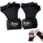 Sport Handschoenen - Fitness Handschoenen - Gewichtheffen Krachttraining - Ademend Antislip Siliconen - 17x13cm - Zwart