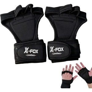 Sport Handschoenen - Fitness Handschoenen - Gewichtheffen Krachttraining - Ademend Antislip Siliconen - 17x13cm - Zwart