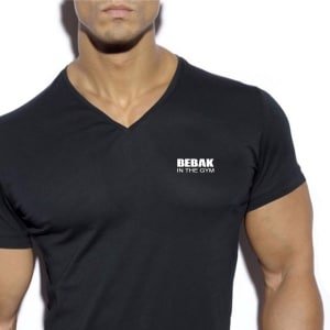 Sport T-shirt Heren V-hals voor Fitness, Bodybuilding en Crossfit | Nauwsluitend Trainingsshirt