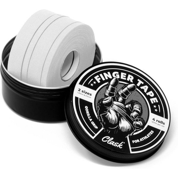 Sport Vinger Tape Set - 4 Rollen Duurzaam Katoen voor Klimmen, CrossFit & Handbal