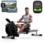 SportTronic® ST-X8 Roeitrainer - Inklapbare Roeimachine - Magnetische Roeiapparaat met 16 Weerstandsniveaus & App met Trainingsprogrammas
