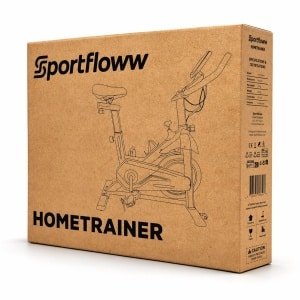 Sportfloww Hometrainer - Fitness Fiets - Spinningfiets - 8KG Vliegwiel -Hartslagmeter - Incl App - Extreem stil