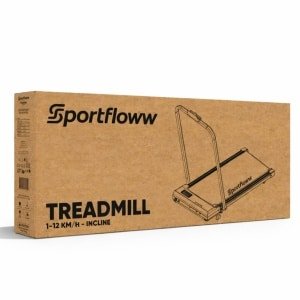 Sportfloww Loopband 1-12km/u - Walking Pad - Loopband Inklapbaar - Wandelband - Met Hellingfunctie - Incl. Tablethouder, Afstandsbediening en App