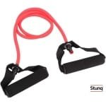 Sportieve weerstandsbanden set met handvatten voor krachttraining en flexibiliteit