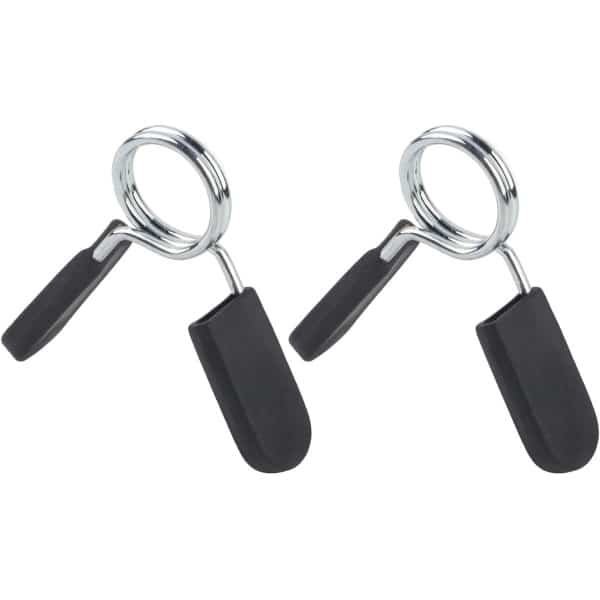 Spring Clip Collars voor Dumbbells en Barbells, 25mm en 1 Inch, Snelle Ontgrendelingsklem, Gewichtstraining Accessoires, Ideaal voor Fitness en Krachttraining