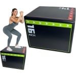 Springbox - Plyometrisch gereedschap - Cardio krachttraining - Schokbestendig antislip - 40x30x35cm - Zwart