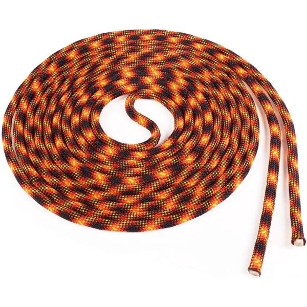 Springtouw Dubbel - Fitness Touw - Cardio Training - Duurzaam Nylon Materiaal - 55 Meter - Lava Flow