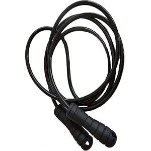Springtouw - Fitness Touw - Cardio Training - Versterkt Stalen Vlechtwerk - 9mm Diameter - Zilver