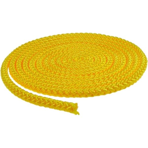 Springtouw Gymnastiek - Fitness Touw - Cardio Training - Verstelbare Lengte - 300 cm - Geel