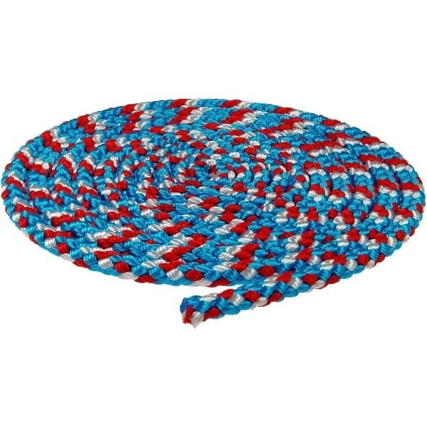 Springtouw Gymnastiek - Touwtje Springen - Cardio Training - Robuust Nylon Materiaal - 300 cm - Blauw Wit Rood