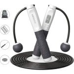 Springtouw Snelheid-Calorieteller Digitaal draadloos voor volwassen Dames Heren Fitness Crossfit Oefening Training Boksen Gym Instelbare lengte