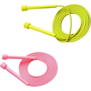 Springtouw - Speedtouw Fitness - Cardio Training - Tangle Free - 2.8 m - Roze Geel