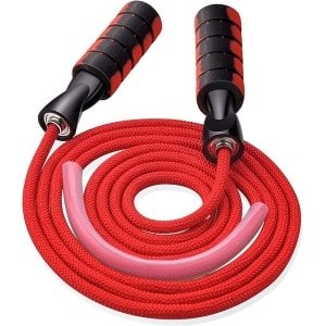Springtouw Training - Cardio Touw - Fitness Oefeningen - Verstelbaar Kwaliteitsmateriaal - 200g - Rood