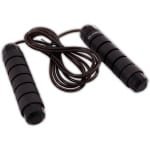 Springtouw Training - Fitness Touw - Crossfit Workout - Aanpasbare Lengte - Ergonomische Handgrepen - Zwart