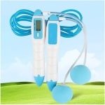 Springtouw met Teller - Fitness Touw - Cardio Training - Draadloos Dual Use - 2.9 Meter - Blauw