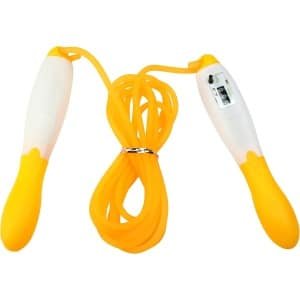 Springtouw met Teller - Fitness Touw - Cardio Training - Geïntegreerde Springteller - 270 cm Lengte - Geel