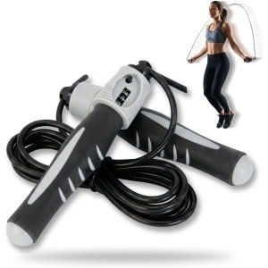 Springtouw met teller - Fitness touw - Cardio training - Geïntegreerde teller - 316 gram