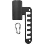 Squat Bevestiging - Kabelmachine Accessoire - Krachttraining Thuis - Robuust Staal Ontwerp - 26x12.4 cm - Zwart