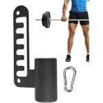Squat Bevestiging - Krachttraining Accessoire - Thuis Gym Training - Robuust Staal Ontwerp - 26 x 12.4 cm - Zwart