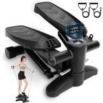 Stepper Hometrainer voor Thuis met LCD Display en Weerstandsbanden - Maximaal 150 kg