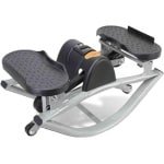 Stepper Schommelend - Mini Hometrainer - Beentraining Thuis - Zijwaartse Beweging - 49x27x23 cm - Antracietgrijs