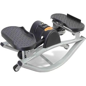 Stepper Schommelend - Mini Hometrainer - Beentraining Thuis - Zijwaartse Beweging - 49x27x23 cm - Antracietgrijs