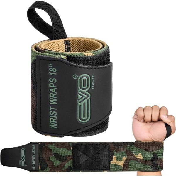 Sterke Polsbandages voor Gewichtheffen en Krachttraining | 45 cm Ondersteuning met Duimlus