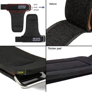 Stevige Gewichthefriem met Polsondersteuning en Handgreepbescherming voor Krachttraining