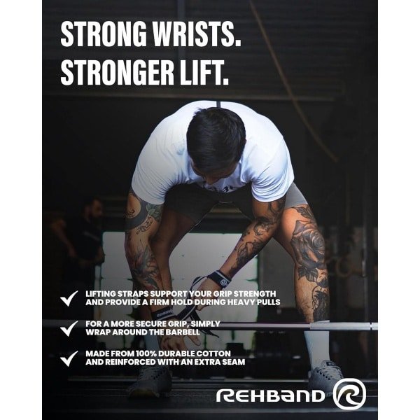 Stevige Pulling Straps voor Krachttraining en Bodybuilding - Verbeter Grip