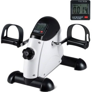 Stoelfiets Bewegingstrainer - Bureaufiets - Deskbike - Bureau Fiets - Fitness Fiets - Stoel Fiets - Beentrainer - Mini Hometrainer - Met LCD monitor