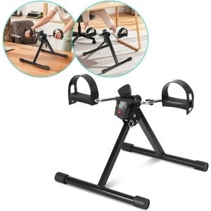 Stoelfiets - Bureaufiets - Hometrainer - Deskbike - Beentrainer - Pedaaltrainer - Fietstrainer - Bewegingstrainer - Mini hometrainer - zwart