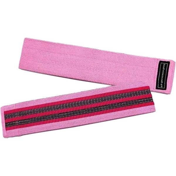 Stretchbanden voor oefeningen - Weerstandsbanden Fitness - Krachttraining Thuis - Antislip Elastisch Materiaal - 76 x 8 cm - Roze