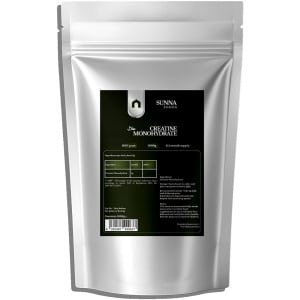 SunnaFoods - Creatine Monohydraat Poeder - Micronized 200 Mesh - 1000g (6,5 maanden) - Onafhankelijk Labgetest - Geproduceerd in Duitsland