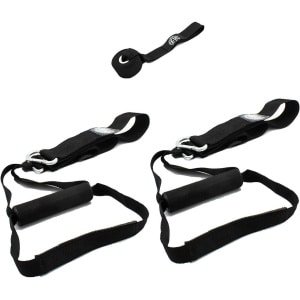 Suspensietrainer voor Krachttraining en Fitness - Duurzame Nylon Strikken met Verstelbare Lengte - 2 Posities - 1.3m & 2.2m - 250 kg Maxi­male Belasting - Home Gym & Outdoor Workout
