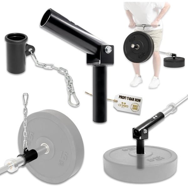 T-Bar Row Set Landmine Platformhouder met Ketting voor Halterstangen 50mm - Ideaal voor Krachttraining en Bodybuilding