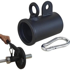 T-staafbeugel - Barbell Attachment - Krachttraining Thuis - Eenvoudige Installatie - 10 cm Lengte - Zwart