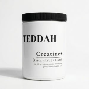 TEDDAH Creatine Monohydraat - 500 gram (100 dagdoseringen) - Gratis scoopje - Gemicroniseerd tot 200 mesh - Halal en Vegetarisch