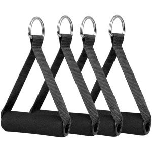 Trekband Handvatten - Fitness Handgrepen - Krachttraining Thuis - Anti-scheur Ontwerp - 14x9 cm - Zwart